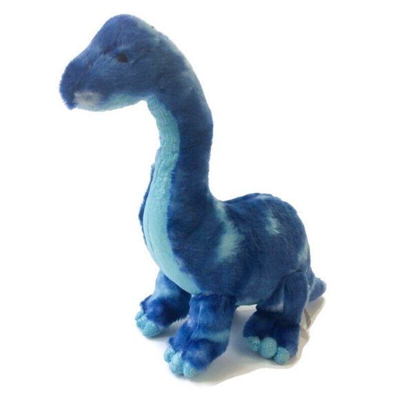 Aurora Dinosaur Brontosaurus Plush Long Neck Blue Tie Dye 15” Stuffed Animal Toy - Picture 5 of 12